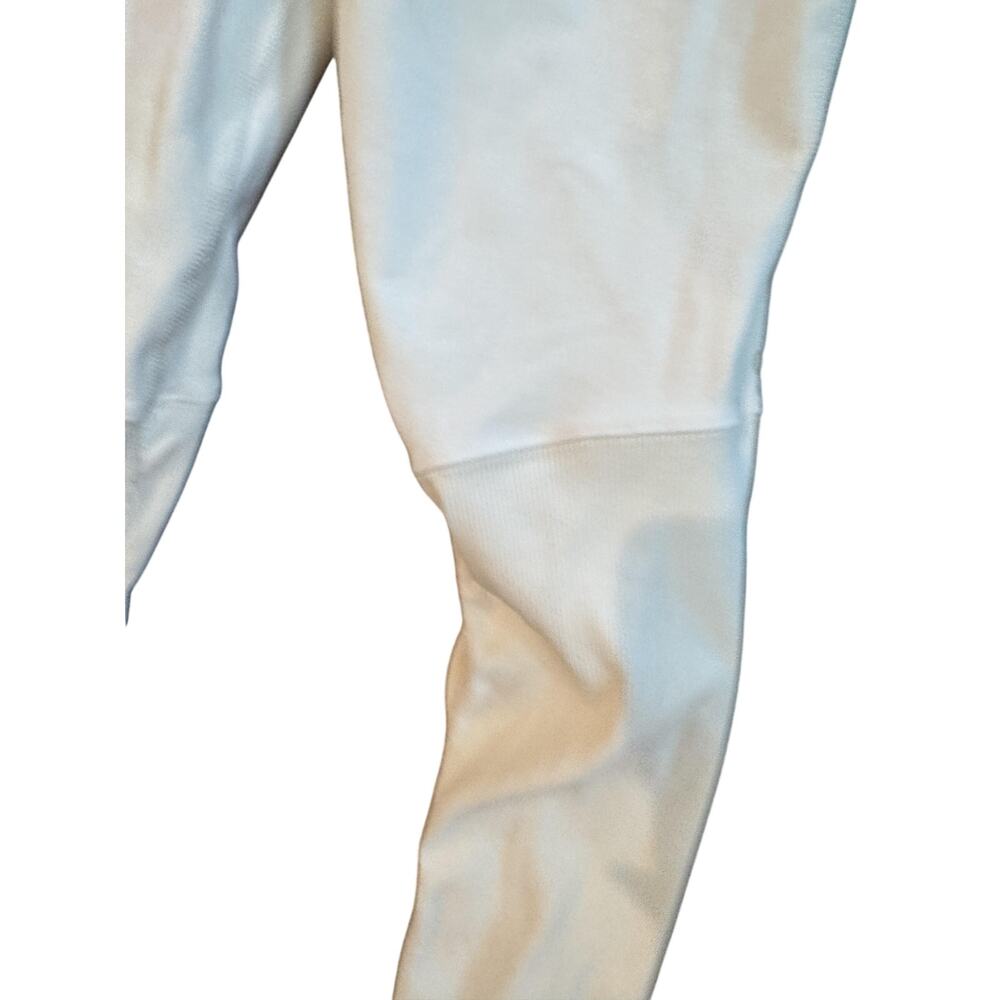 Alo Yoga Womens XS White Ribbed High Waist Leggings Cropped